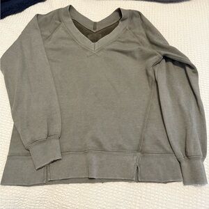 NWT aerie double v neck sweatshirt size XS
